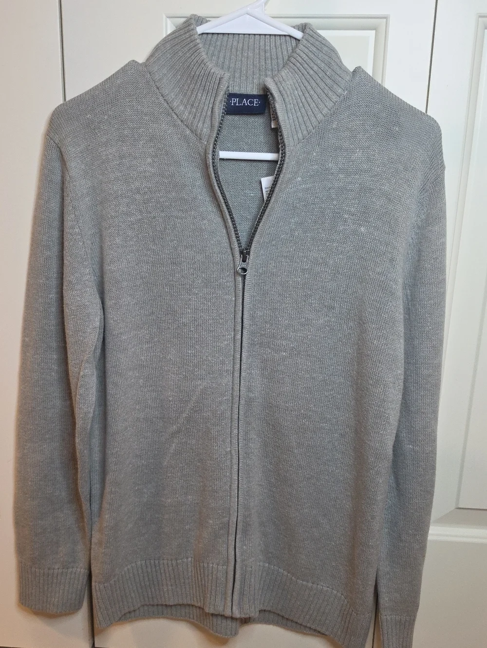 The Children's Place Gray Full-Zip Sweater